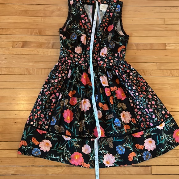 NWOT    Kate Spade Black Picnic Perfect Blossom Print Fit and Flare 8 - Picture 7 of 8